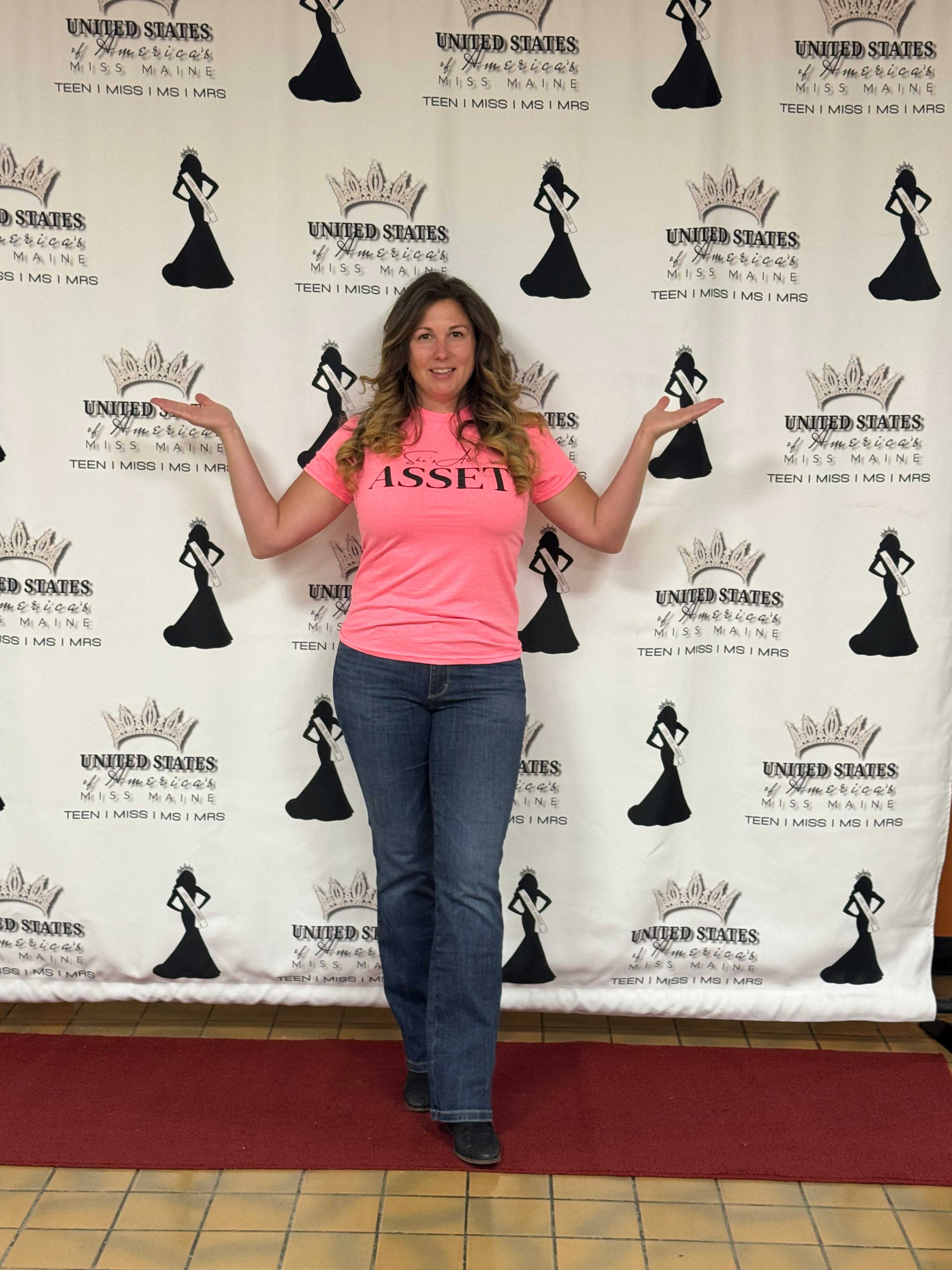 She's An Asset- Pink T-Shirt