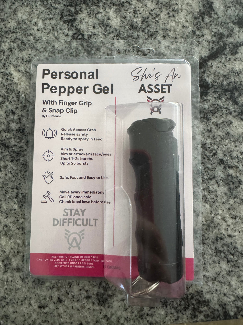 Stay Difficult Pepper Gel Spray